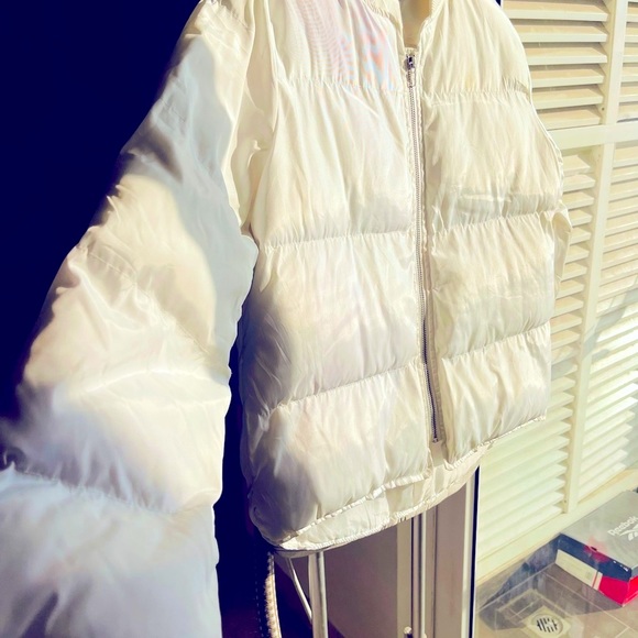 White puffer jacket unisex - Picture 3 of 4